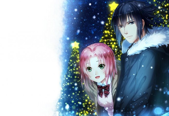 Саске и Сакура - Наруто арт/ Sasuke Sakura - Naruto art