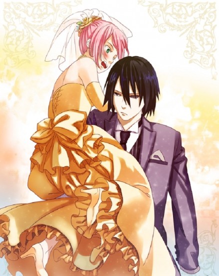 Саске и Сакура - Наруто арт/ Sasuke Sakura - Naruto art