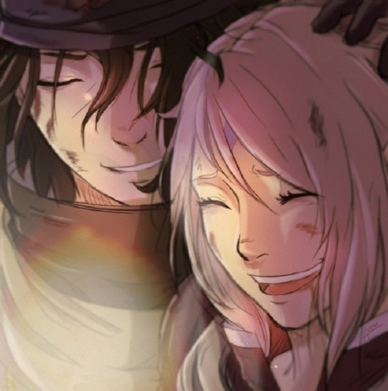 Саске и Сакура - Наруто арт/ Sasuke Sakura - Naruto art