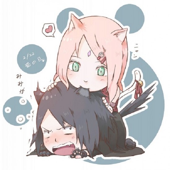 Саске и Сакура - Наруто арт/ Sasuke Sakura - Naruto art